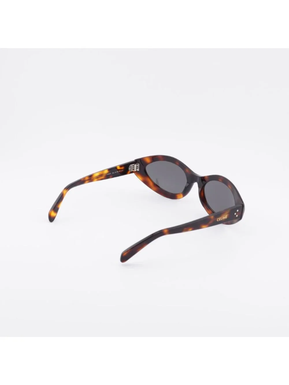Celine CL40311I 53A Sunglasses Havana Cat Eye Frame, Grey Lenses